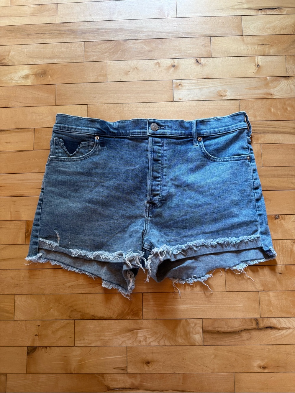Express Women's Distressed Denim Cutoff Shorts